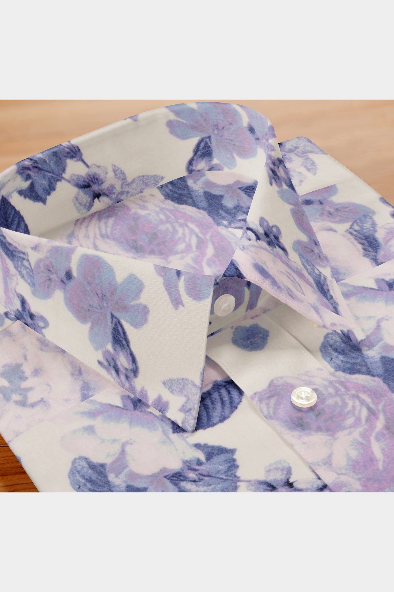 BLACKDOBBY PREMIUM FLORAL BATISTE SHIRT – ASTOC WHITE (CAMBRIC COTTON)