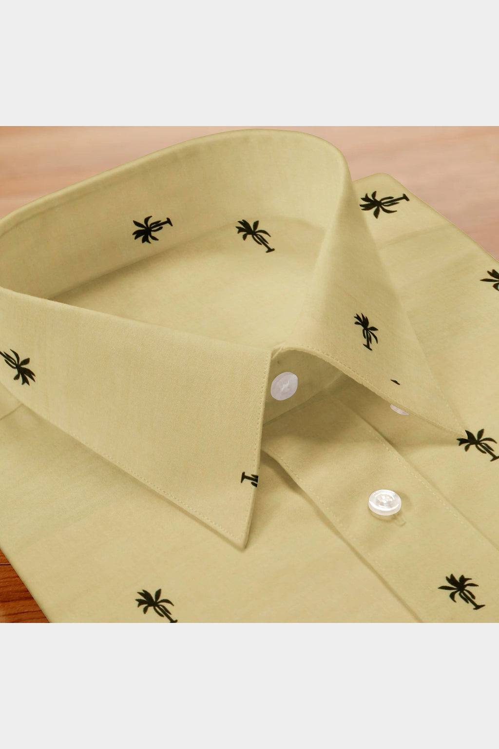 BLACKDOBBY PREMIUM BATISTE PRINT SHIRT – ASTOC MUSTARD (CAMBRIC COTTON)