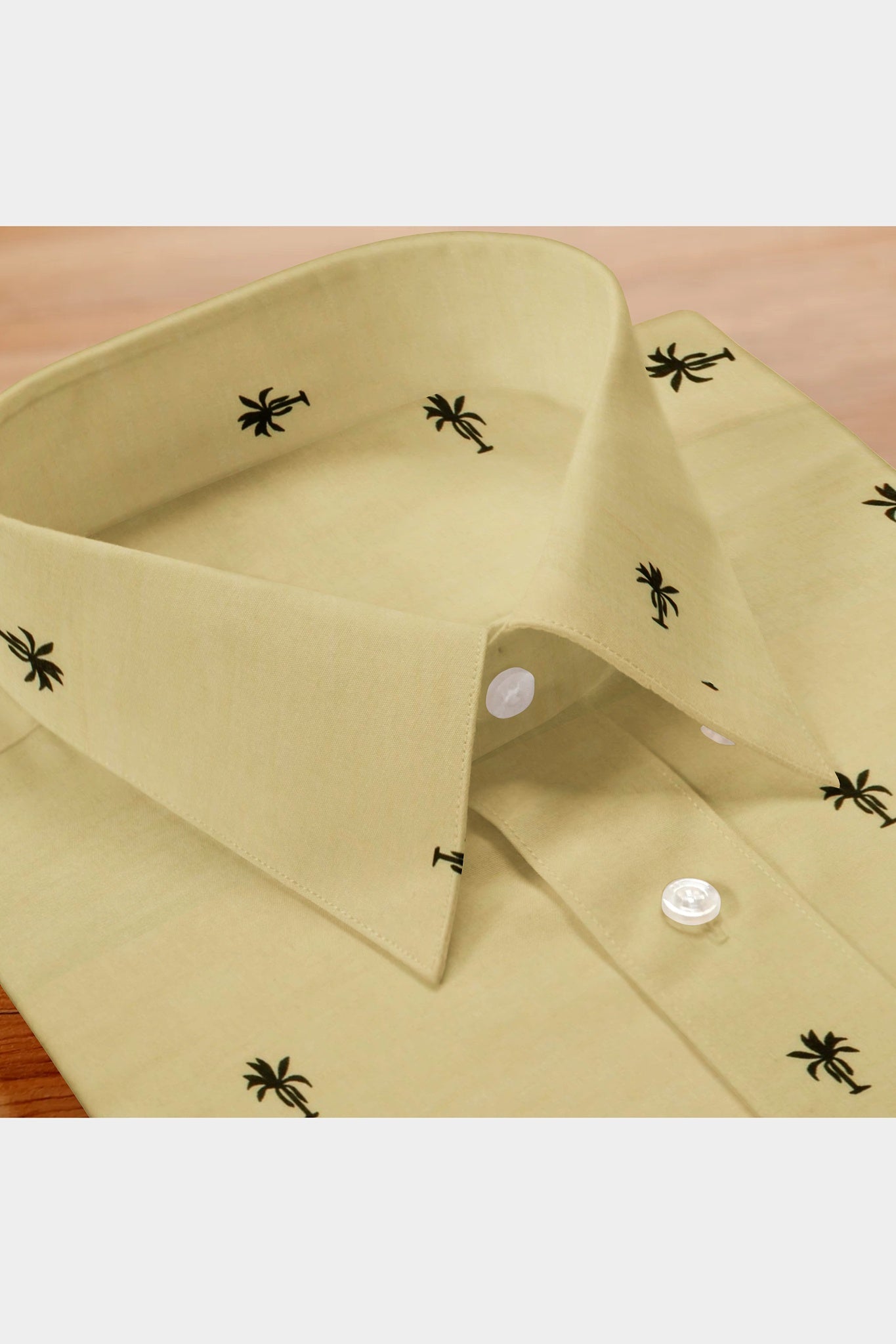 BLACKDOBBY PREMIUM BATISTE PRINT SHIRT – ASTOC MUSTARD (CAMBRIC COTTON)