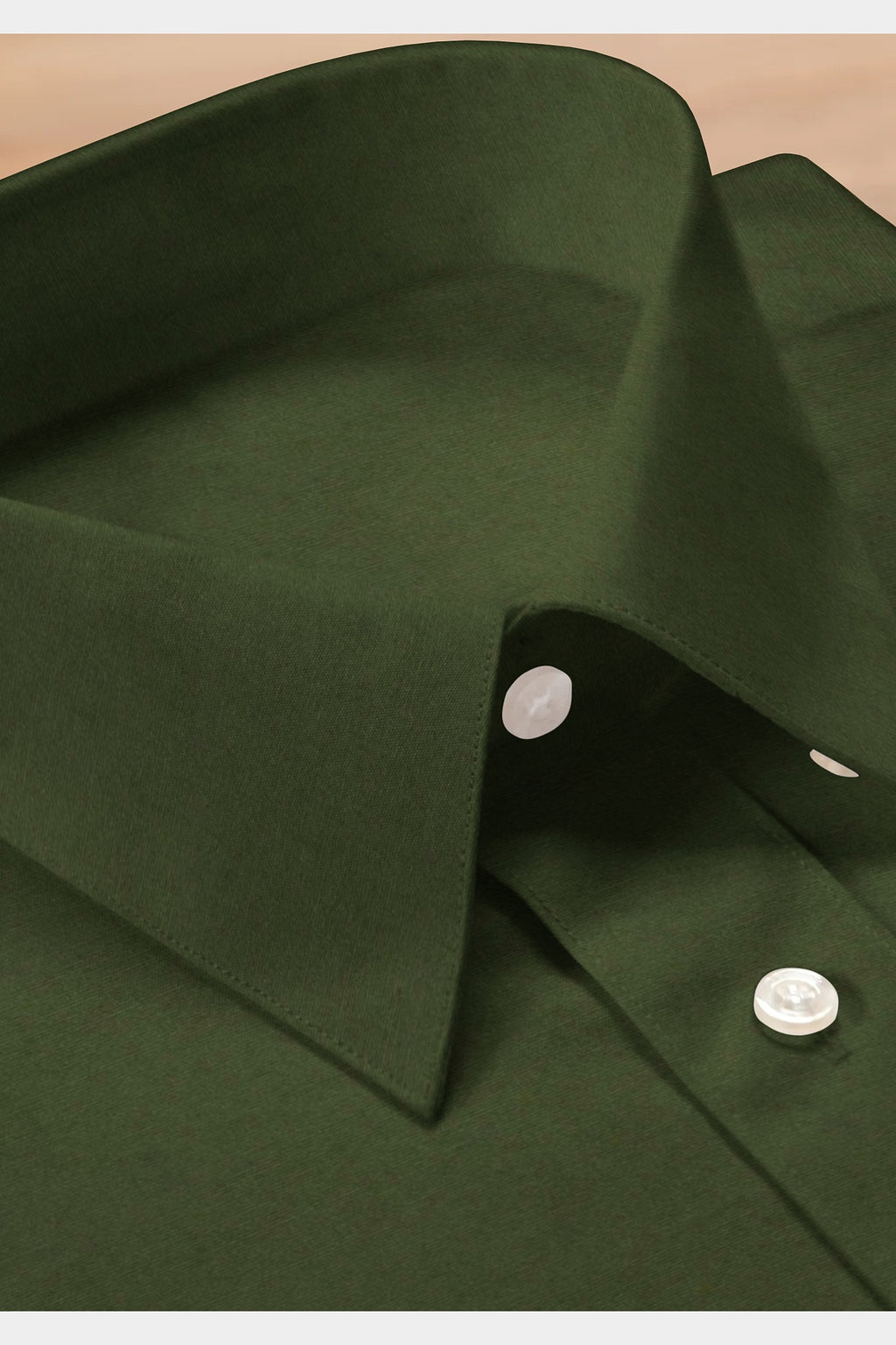 MEN COTTON FLEX SHIRT LUXO - FOREST GREEN