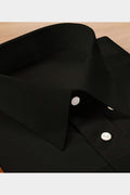 MEN COTTON FLEX SHIRT LUXO - BLACK