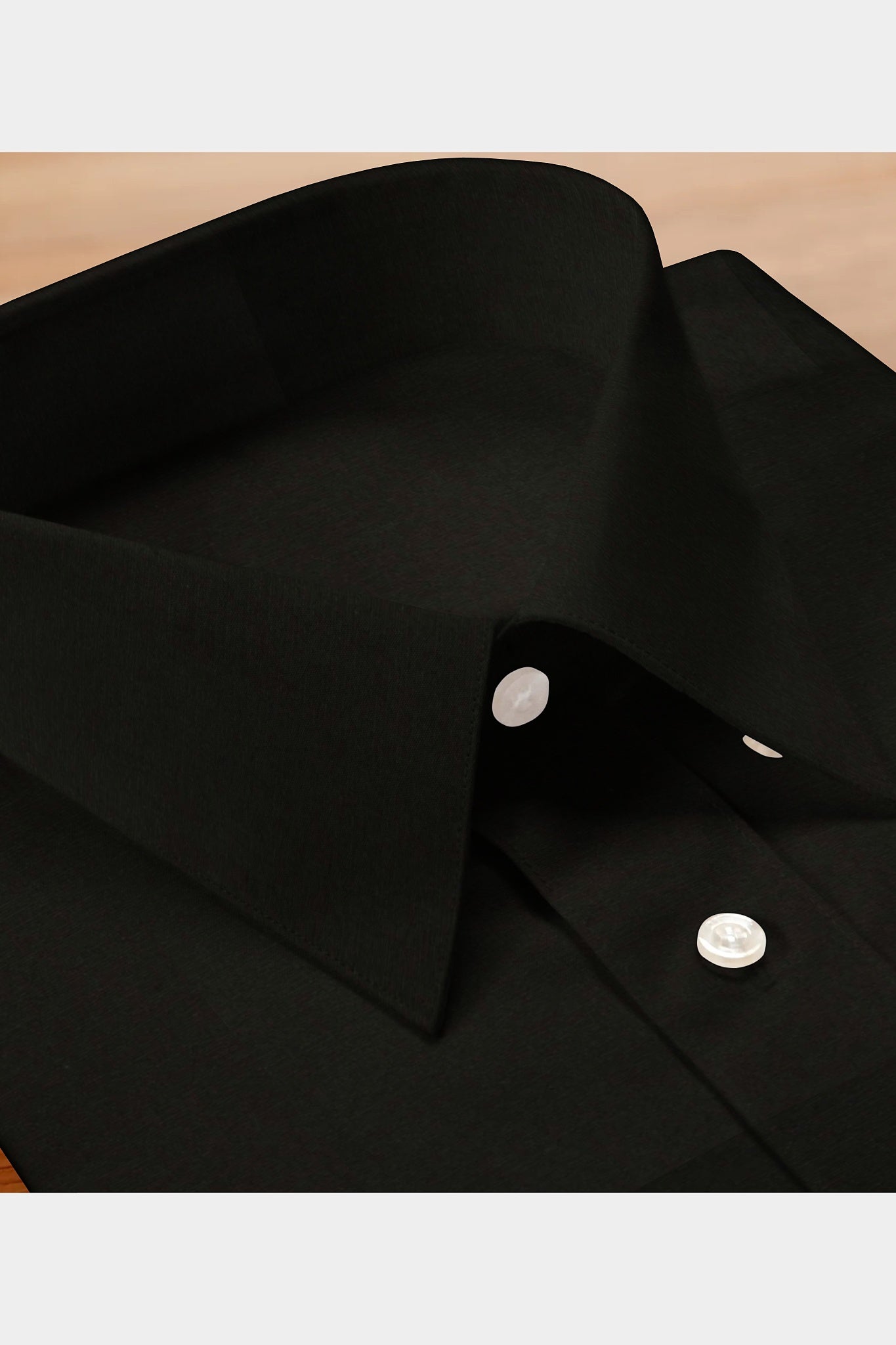MEN COTTON FLEX SHIRT LUXO - BLACK