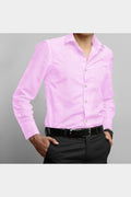 Blackdobby Men’s Chambray Cotton Shirt – Pink