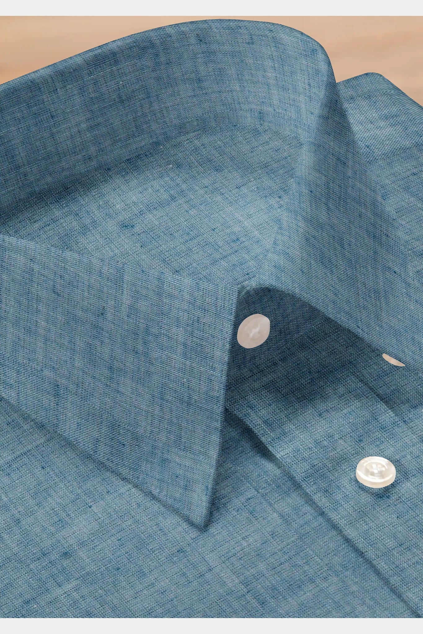 Blackdobby Men’s Linen Rich Shirt – Kent Blue