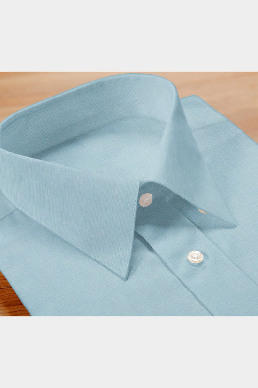 Blackdobby Men’s Cotton Linen Shirt – Linux Sky Blue