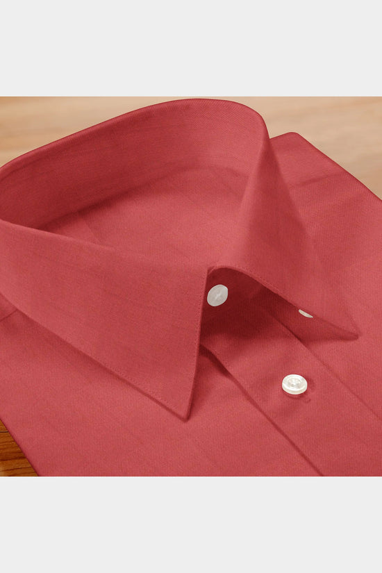 BLACKDOBBY PREMIUM PURE COTTON OXFORD SHIRT – AUXFO CRIMSON RED