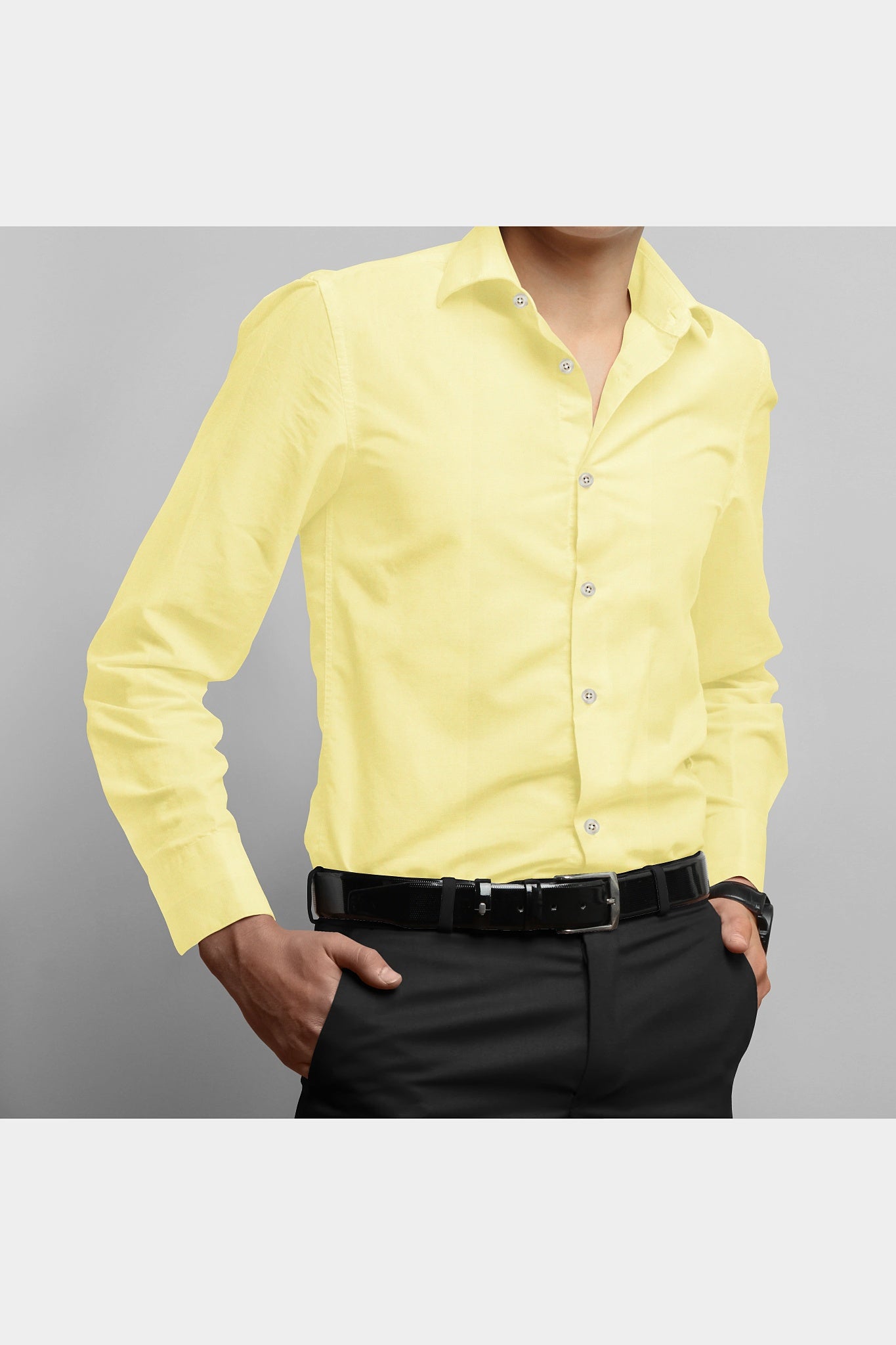 BLACKDOBBY PREMIUM OXFORD SHIRT – SHYRT YELLOW