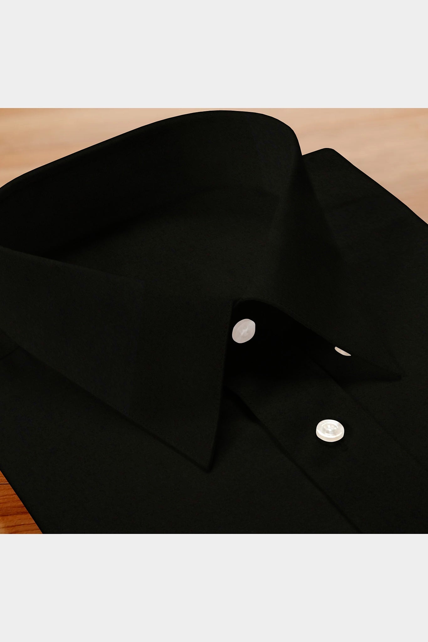 BLACKDOBBY MEN’S OXFORD SOLID SHIRT – RAVEN BLACK