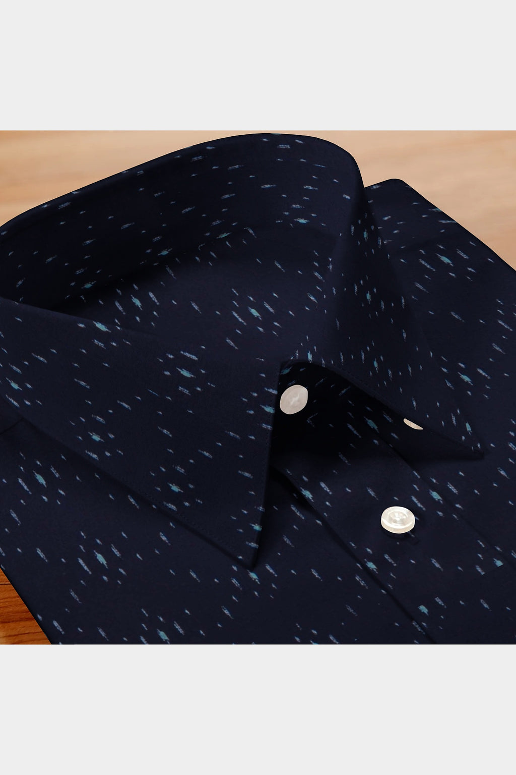 Blackdobby Men’s Dobby Print Shirt – Snugglecloth Edition in Navy Blue