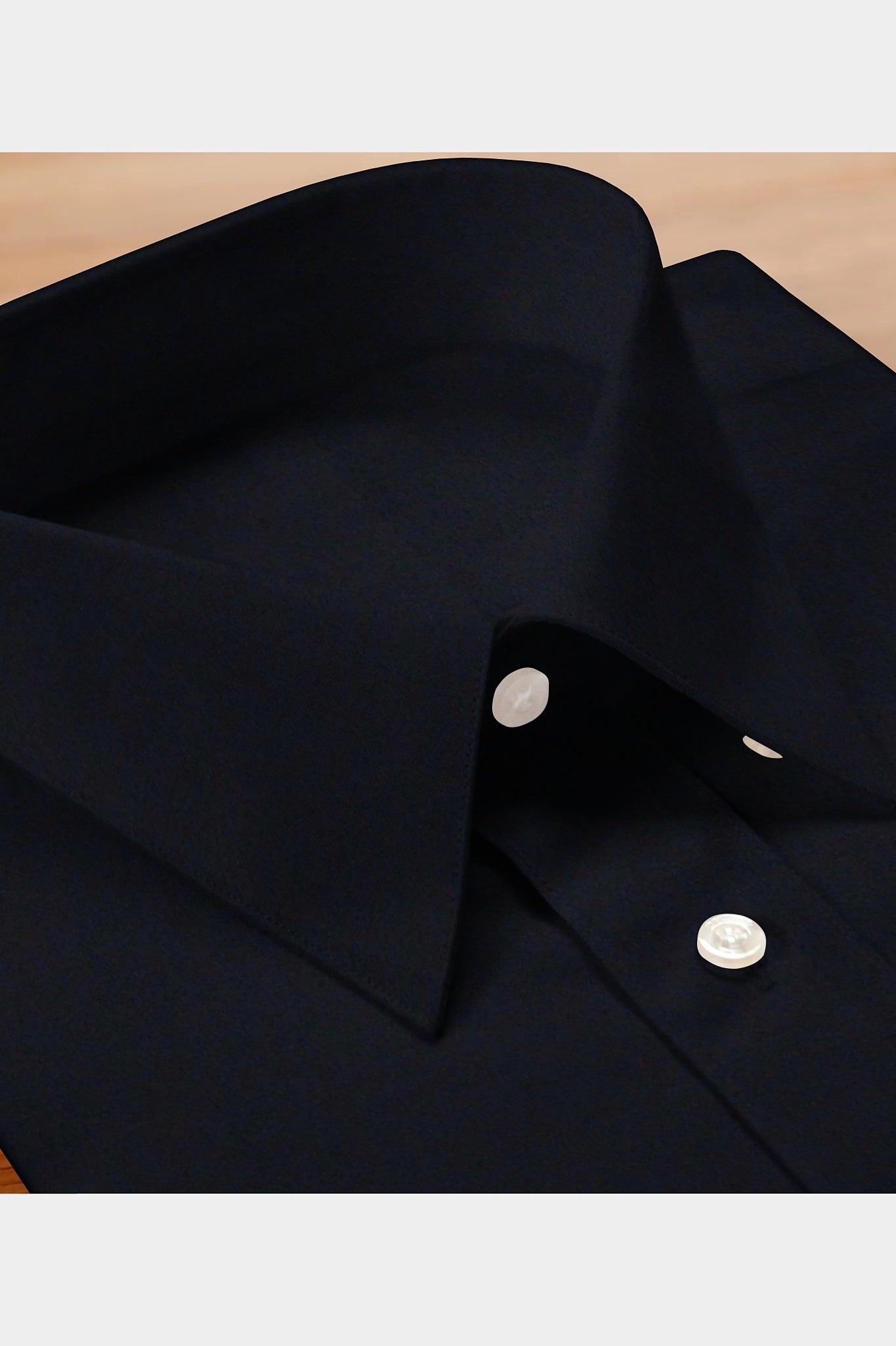 PREMIUM PURE COTTON SATIN SHIRT HOLAND- BLACK