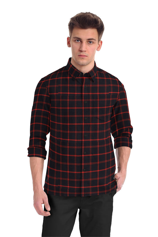 Premium 100% Pure Cotton Oxford Checks Mill Made Fabric-Precut BDRCK-22 - Blackdobby  # #