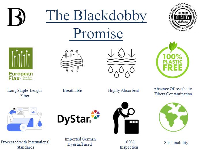 Premium Imported belgian Cotton Linen Fabric-BDLP-36 - Blackdobby  # #