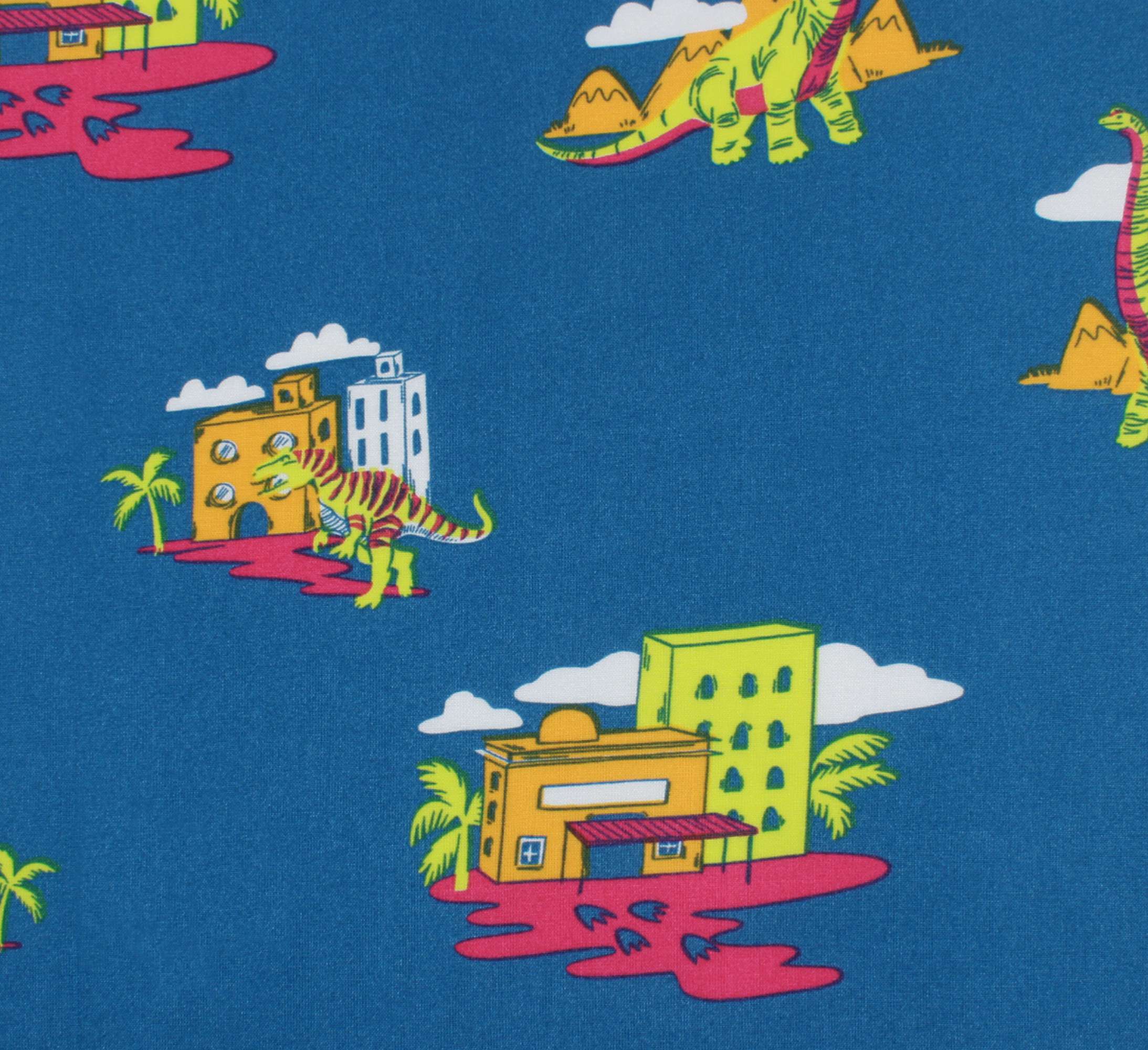 Premium Imported Printed Rayon /Viscose  Unstitched Shirting Fabric-BDR-151-Precut - Blackdobby  # #