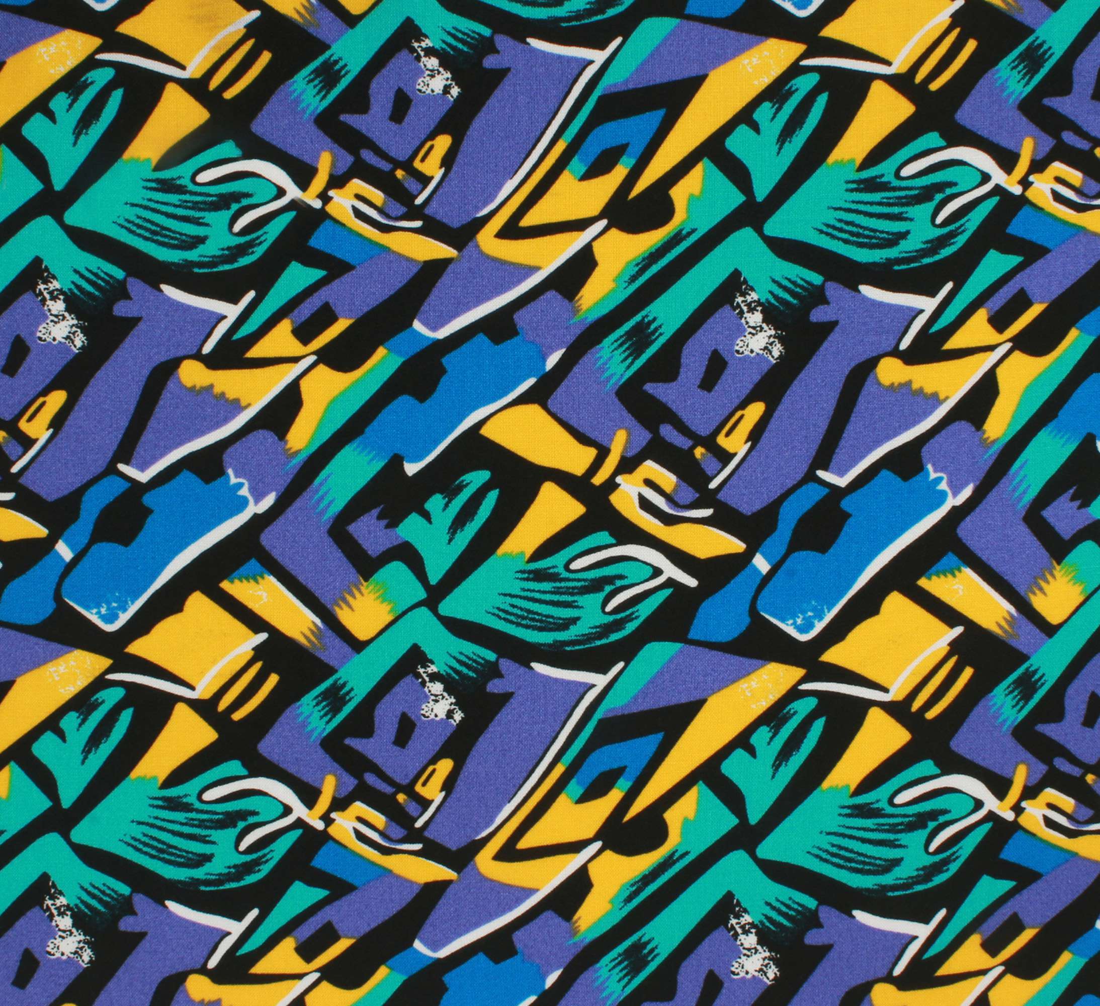 Premium Abstract Printed Rayon /Viscose Unstitched Shirting Fabric-BDR-270 Precut - Blackdobby  # #