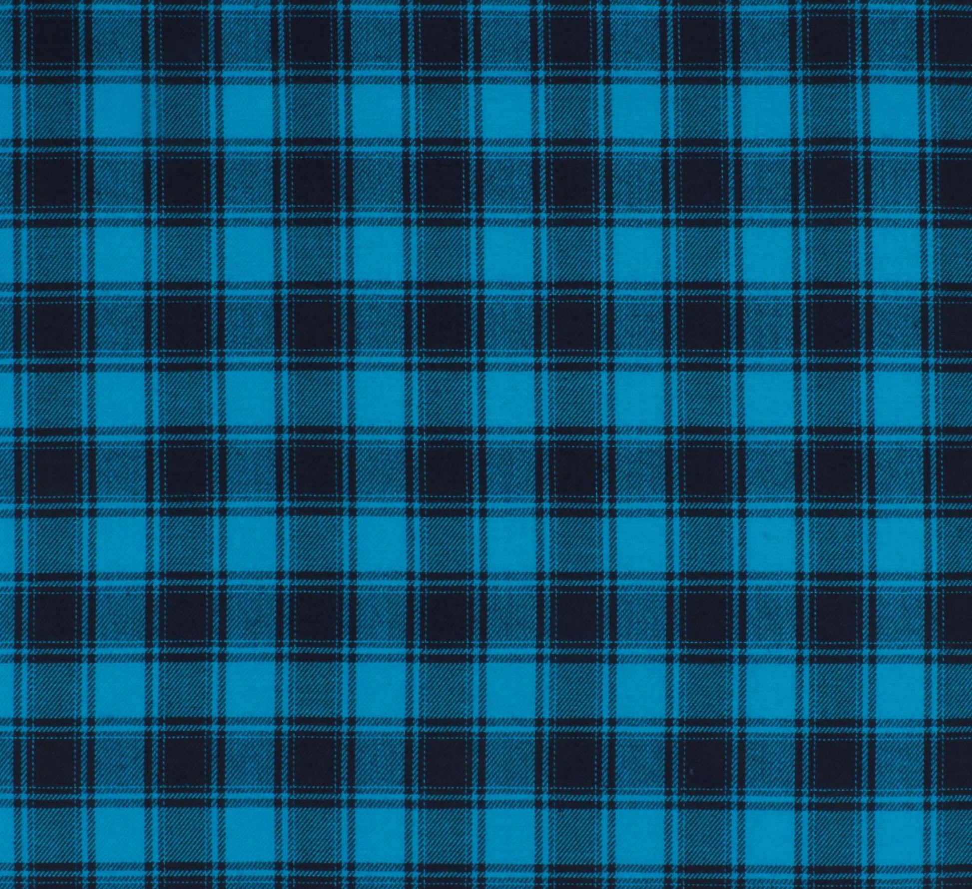 Premium 100% Pure Cotton  Indigo Twill Check Mill Made Fabric-BDITC-74 - Blackdobby  # #