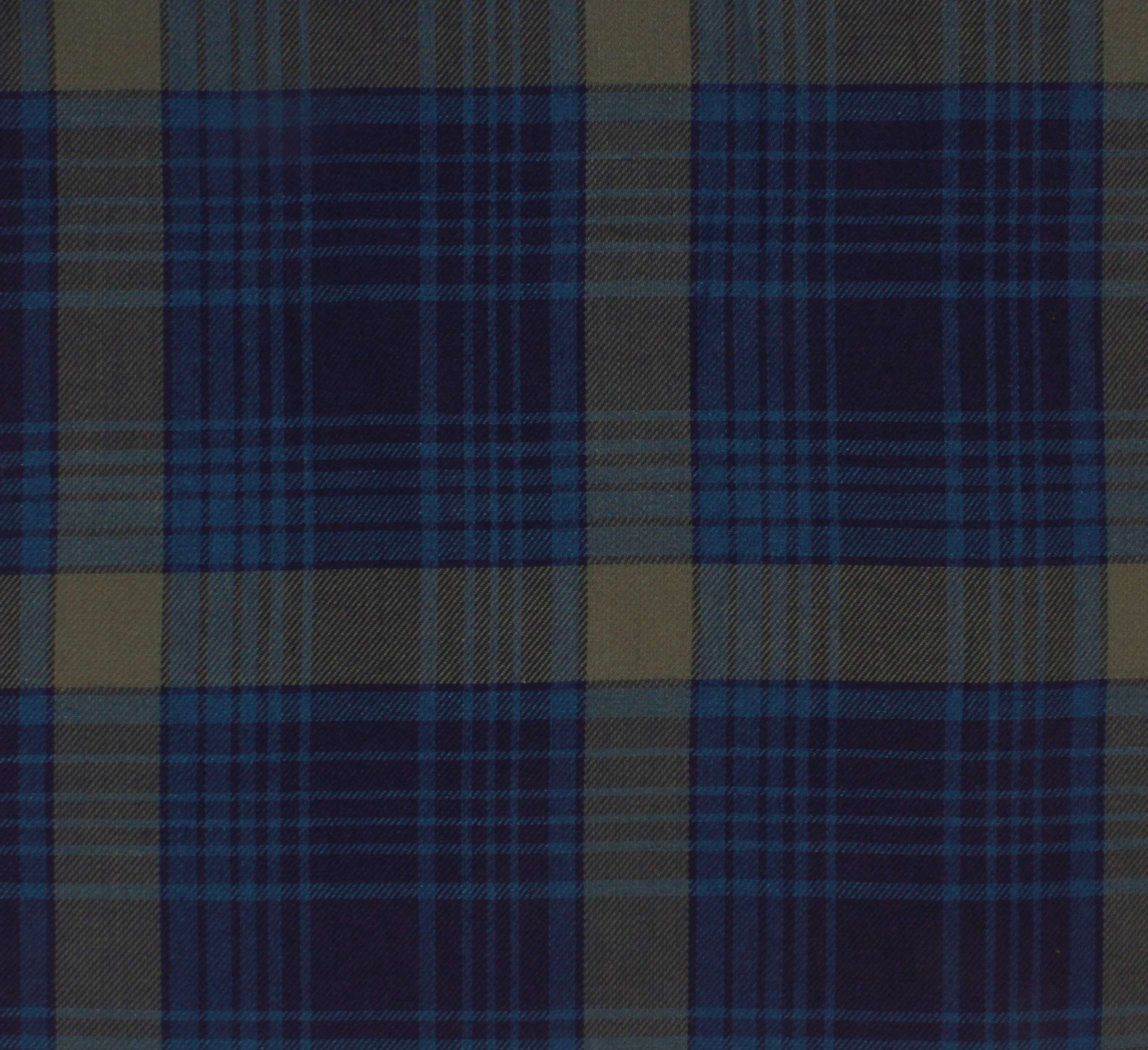 Premium 100% Pure Cotton  Indigo Twill Check Mill Made Fabric-BDITC-95 - Blackdobby  # #
