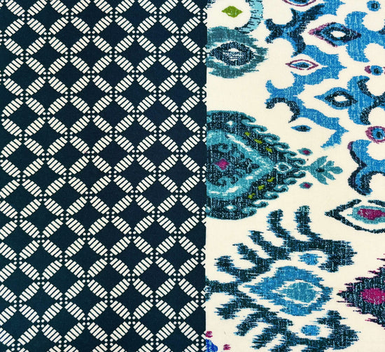Premium Printed Rayon /Viscose  Unstitched Shirting Fabric-BDR-552 - Blackdobby  # #